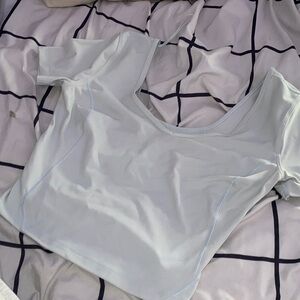 lululemon athletica Light Blue Crop Top